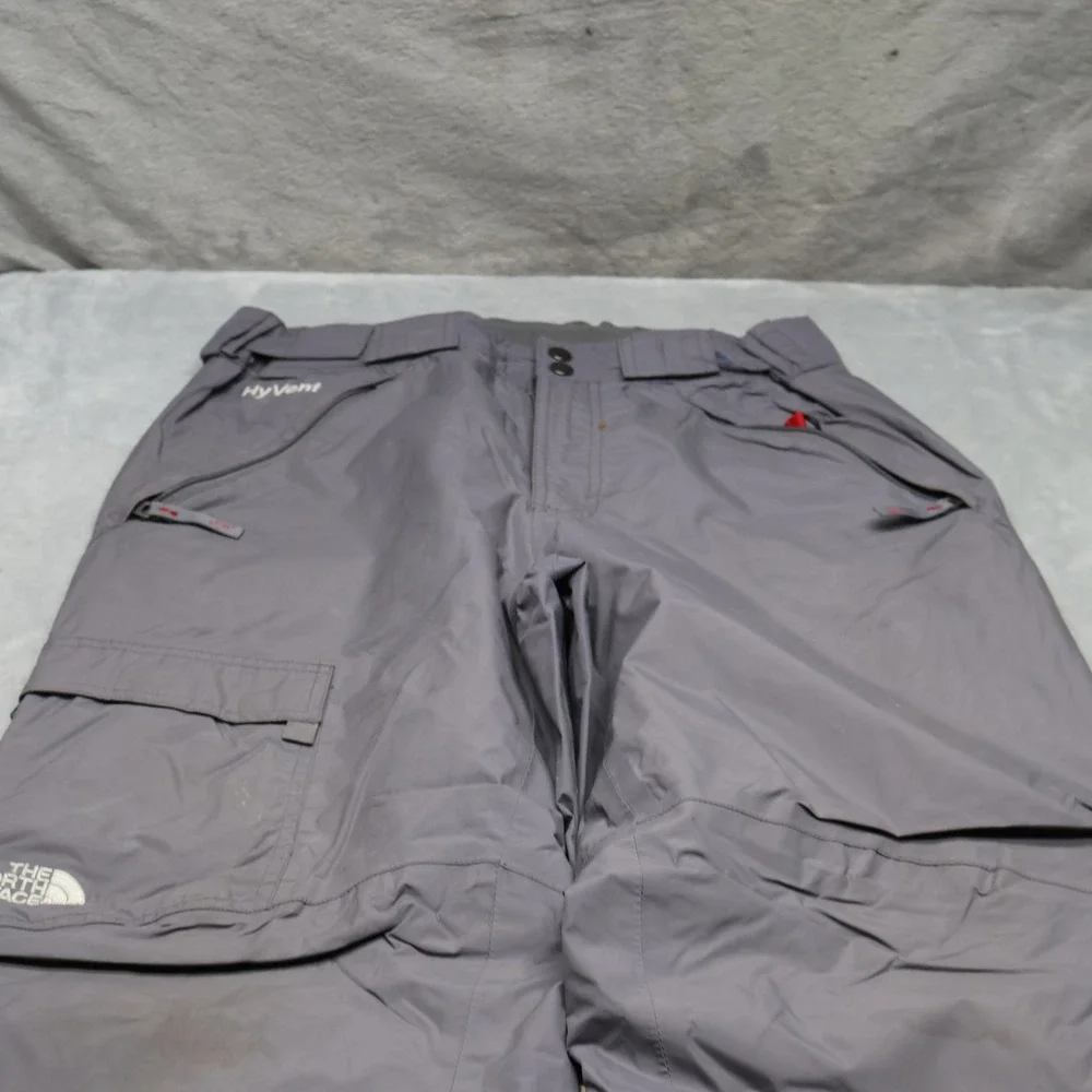 North Face Snow Pants Men Large Gray Cargo Waterproof Wind Rain Ski Winter 33x32